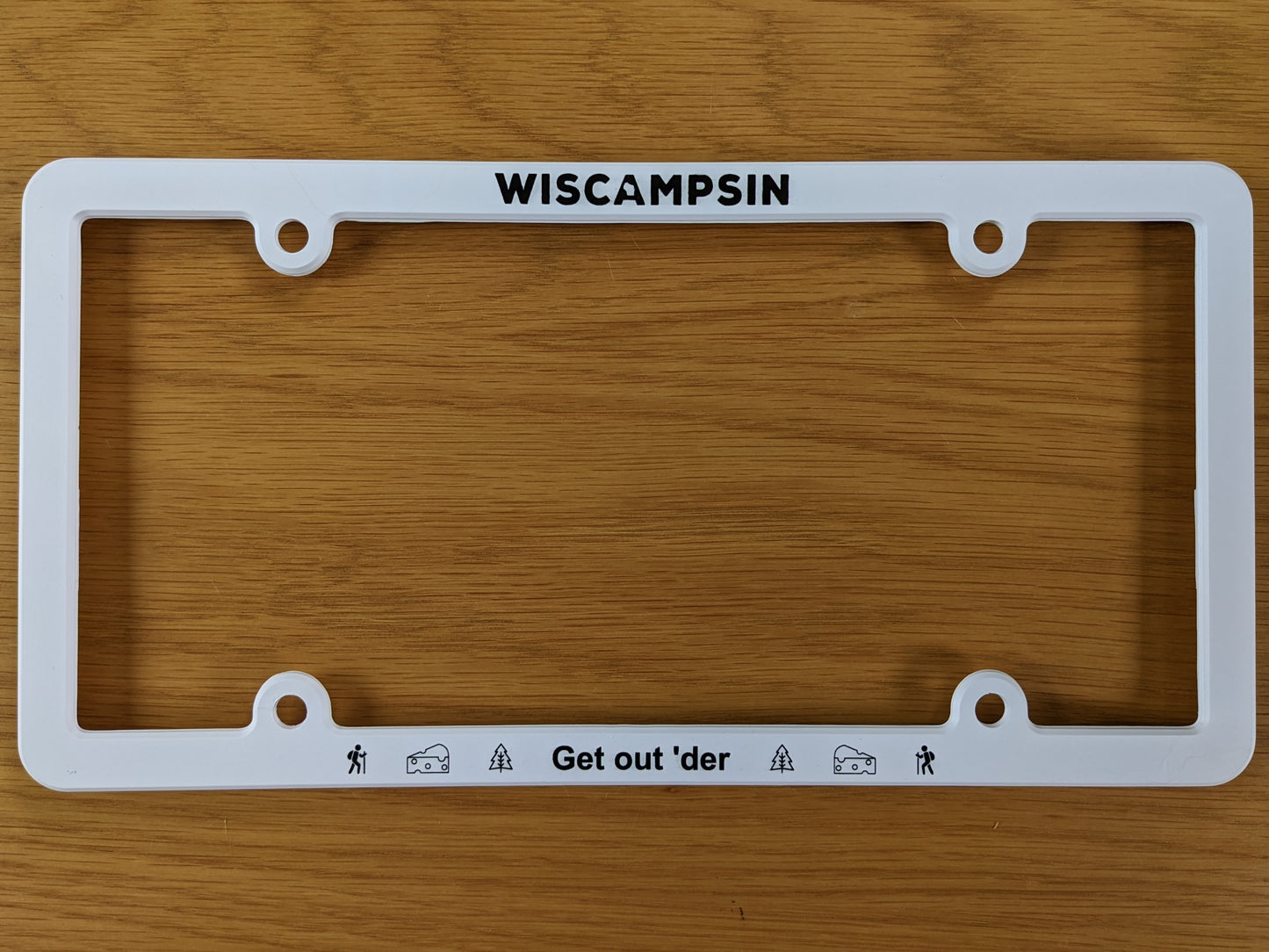 Wiscampsin Recycled License Plate Frame